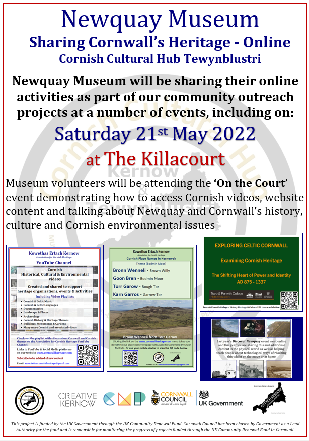 Sharing Cornwall's Cultural Heritage - Online (21st May 2022)