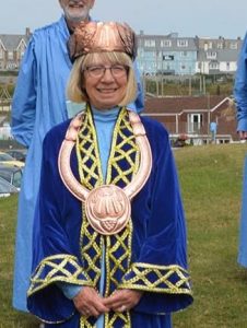 Elizabeth Carne as Grand Bard of Gorsedh Kernow